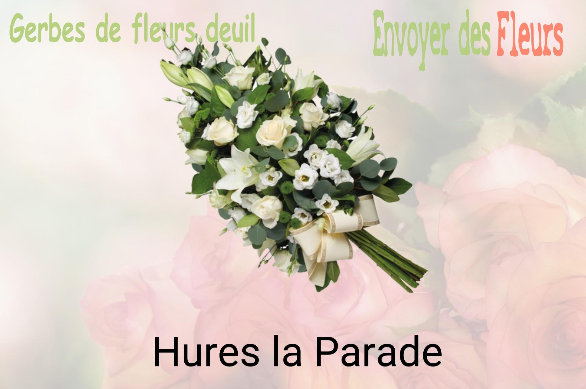 Gerbe de fleurs de deuil livrée à Hures-la-Parade